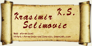 Krasimir Selimović vizit kartica